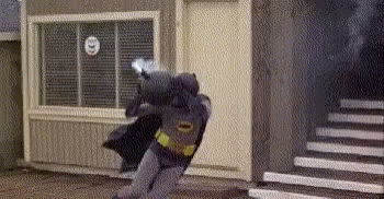 Batman with the bomb